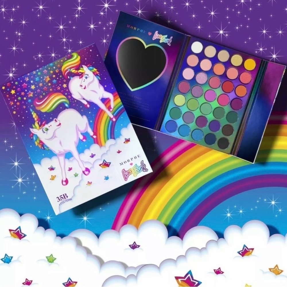 VAULTED ~ Morphe x Lisa Frank ~ ‘35B PRANCING UNI’S' Artistry Eyeshadow Palette